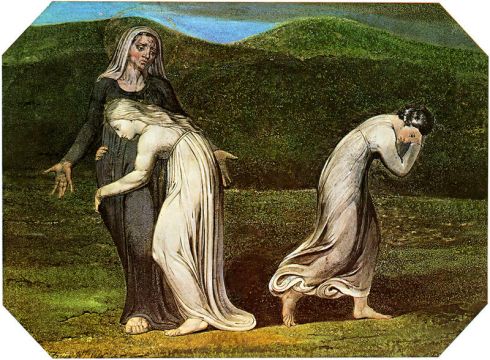 William Blake, Naomi Entreating Ruth and Orpah