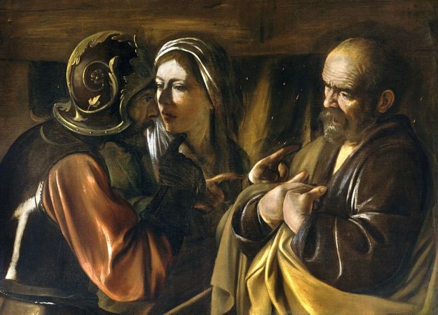 Michelangelo Merisis da Carvaggio, The Denial of Saint Peter