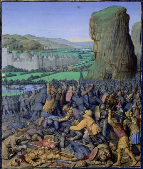 Battle of Gilboa by Jean Forquet (1420-1480)