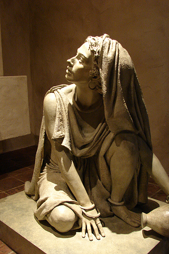 Statue of Mary Magdalene in Mission Santa Monica