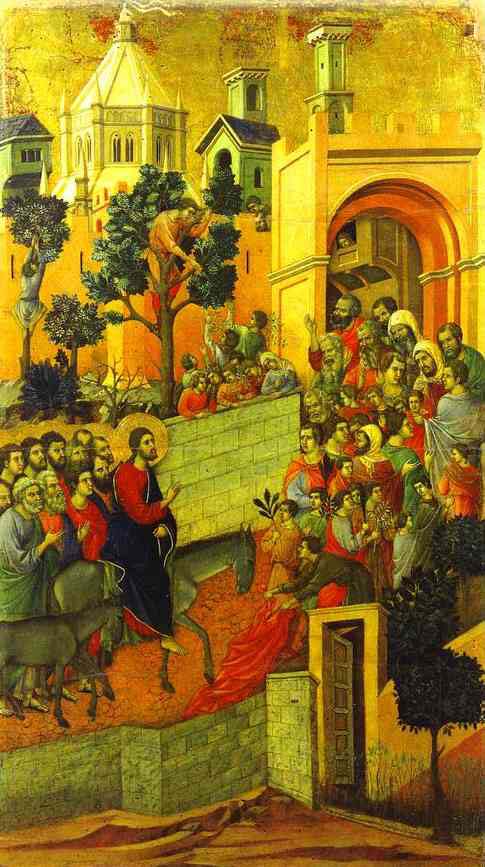 Duccio dr Buonisegna, the Entry into Jerusalem (1308-11)