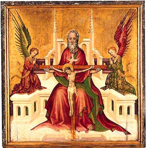 Trinity with Christ Crucified, Austrian abour 1410