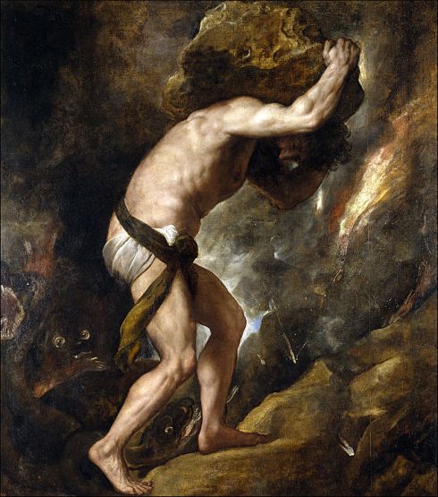 Titian, Sisyphus (1548-1549)