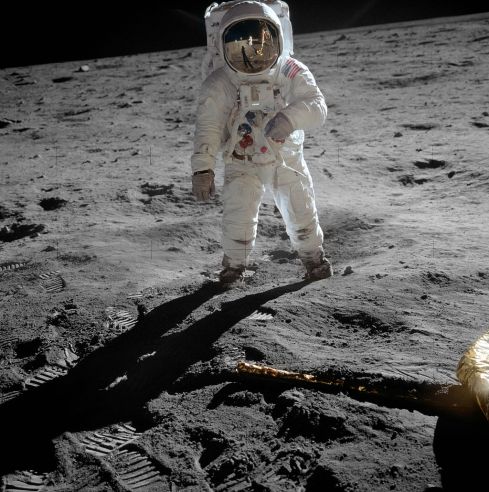 Picture of Buzz Aldrin taken by Neil Armstrong on the Apollo 11 mission to the moon