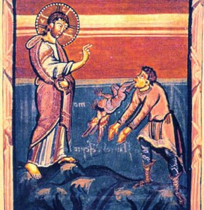 Jesus Healing the Gerasene, medieval image