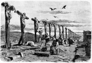 Gladiators Crucified after the Third Servile War (73-71 BCE)