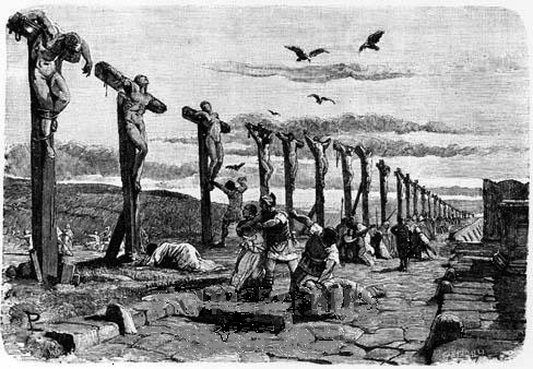 Gladiators Crucified after the Third Servile War (73-71 BCE)