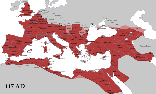 Roman Empire in 117AD
