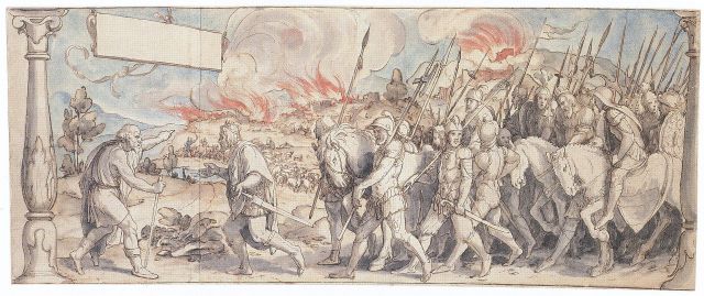 Samuel Cursing Saul by Hans Holbein the Younger (1530)