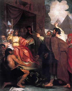 Benjamin West (1738-1820), Moses and Aaron Before Pharaoh 